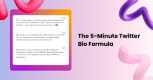 The 5-Minute Twitter Bio Formula