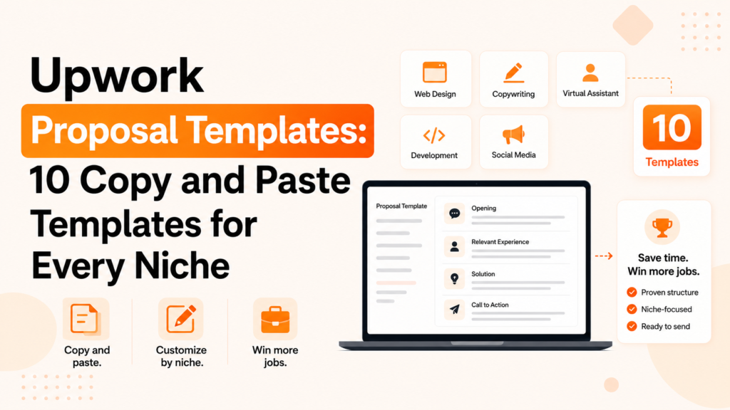Upwork proposal templates with 10 copy and paste templates for different freelance niches