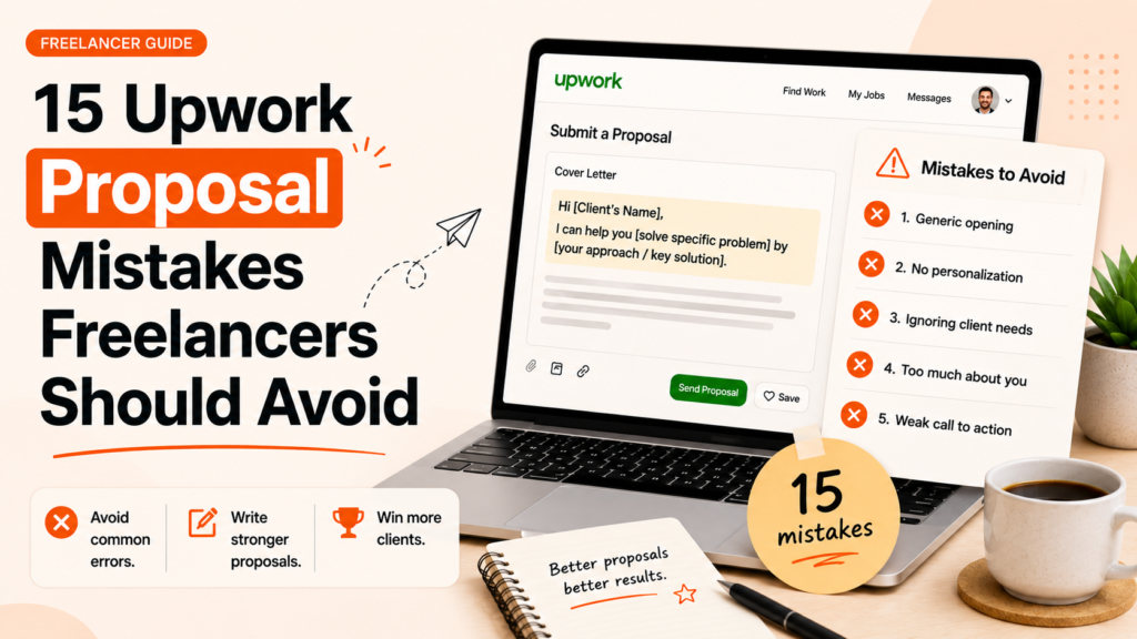 15 common Upwork proposal mistakes freelancers should avoid to improve proposal quality and win more clients
