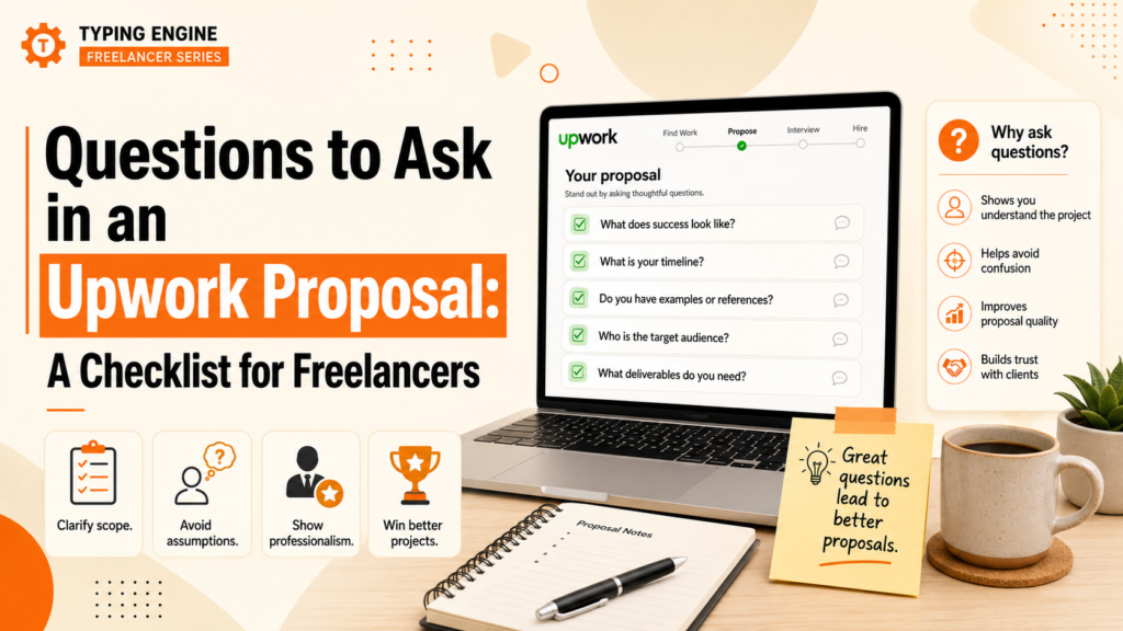 Questions to ask in an Upwork proposal to understand the project, avoid confusion, and improve proposal quality
