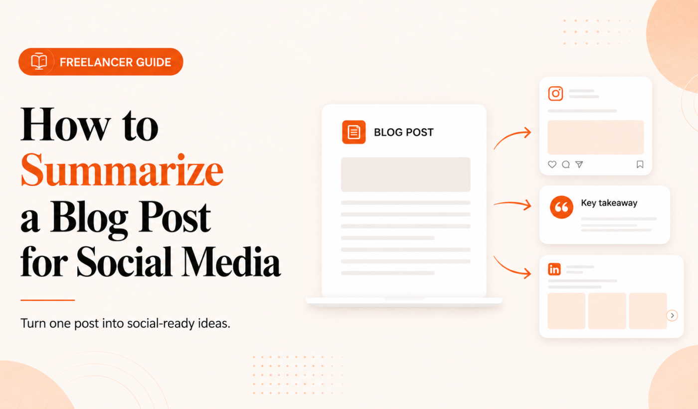 How to summarize a blog post for social media featured image
