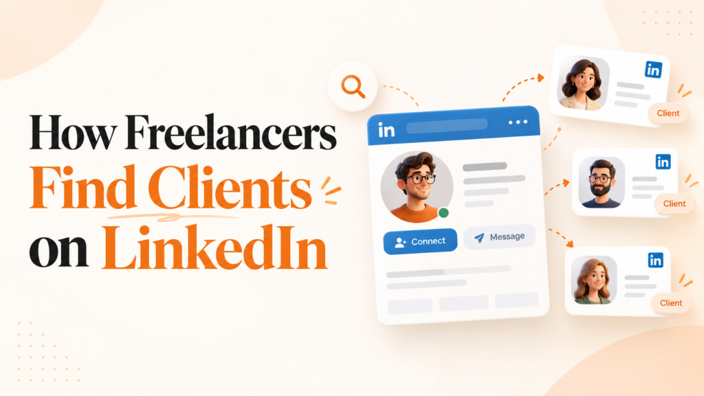 How freelancers find clients on LinkedIn using profile search, connections, and direct messages